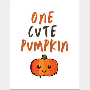 One Cute Pumpkin. Perfect First Halloween Costume. Posters and Art